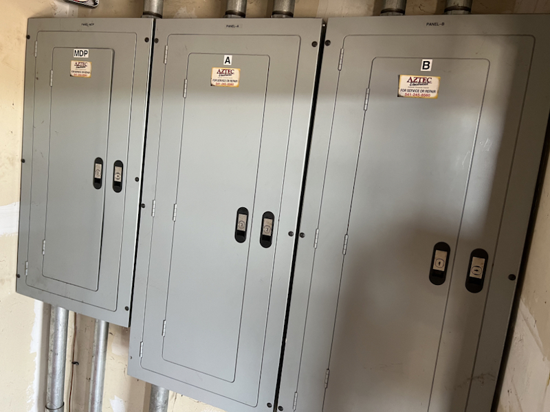 Contol panels at industrial client site.