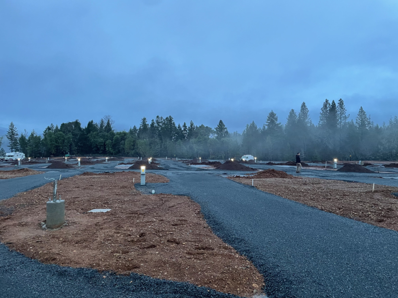 Lighting and electrical systems at RV park.