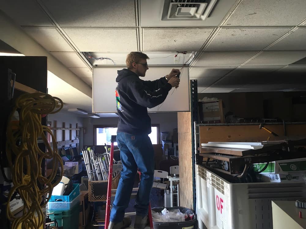 Transition from fluorescent lighting to LED lighting